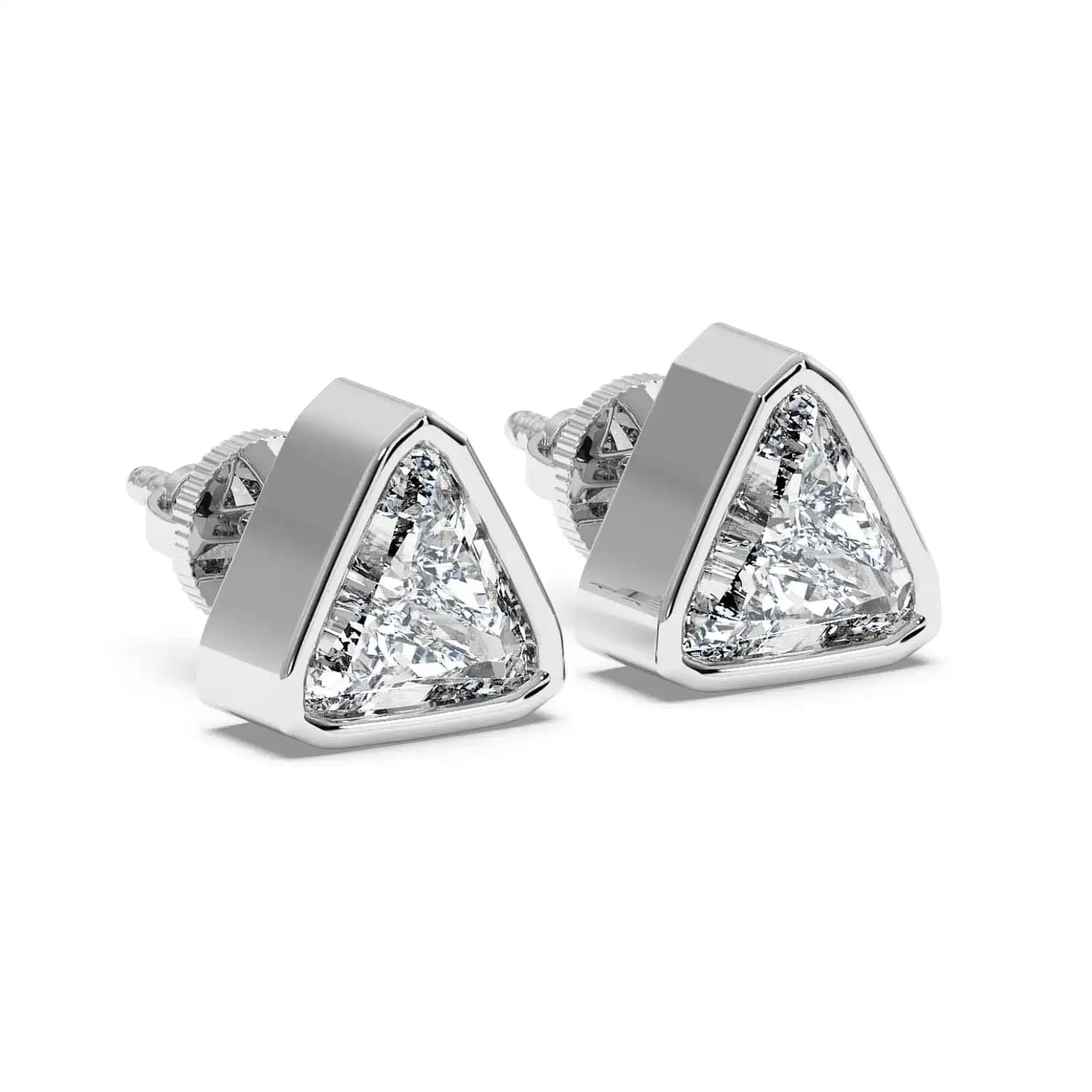 Solitaire Earring - Trillion