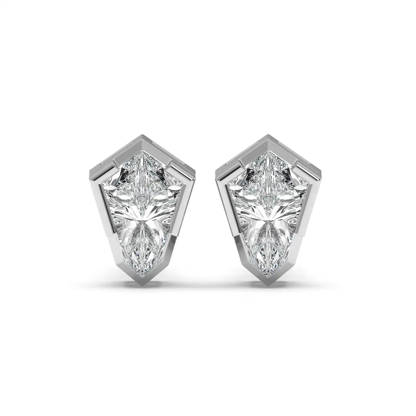 Solitaire Earring - Shield