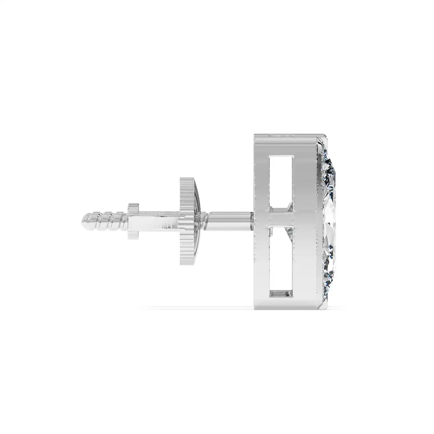 Solitaire Earring - Halfmoon