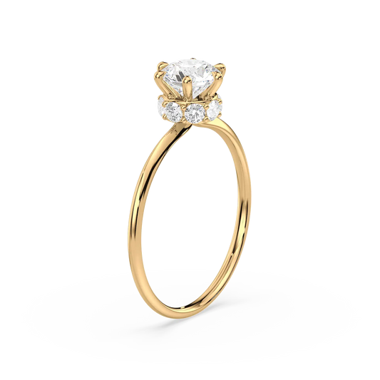 Solitaire Halo Ring